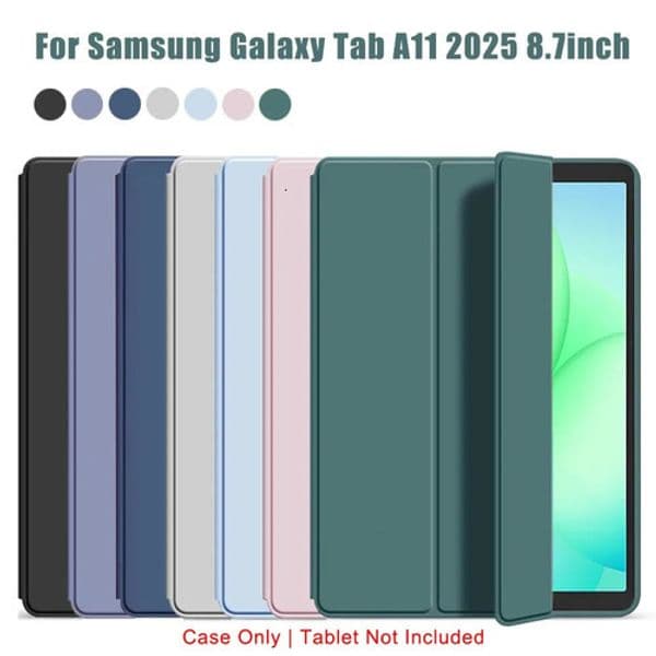 2026 New outdoor New Trifold Flip Case For Galaxy Tab A11 2025 87 Smx133 Smx135 Smx135f Magnetic Stand Outdoor PU Leather Protective Cover 251217 Free Shipping