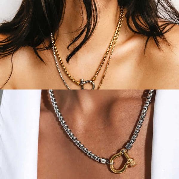 Necklaces Geometric Miranda For Hollow Women Couples Personality Simple Hip Hop Fashion Clavicle Chain Party Jewelry Accessories L260609