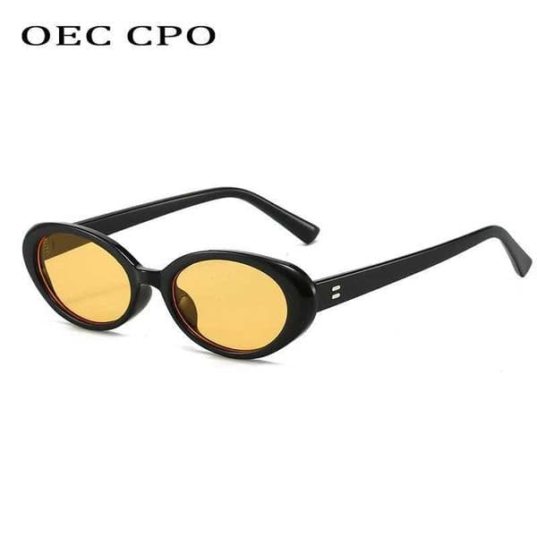 Retro Vintage Oval Sunglasses Woman 2024 Brand Designer Round Sun Glasses Men UV400 Punk Style Luxury Eyewear Female Oculus C260609