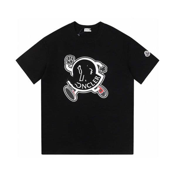High quality designer clothing High-end M Mengjia 2025 new model printed small logo embroidered casual loose-fitting unisex short-sleeve T-shirtHH39