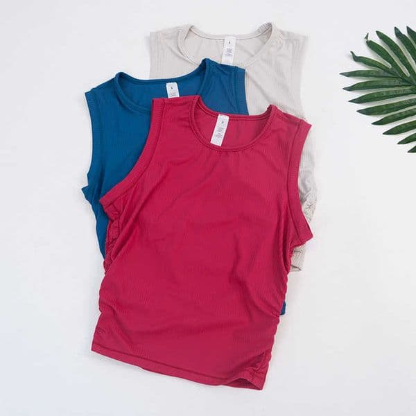 vest Sports fitness sleeveless running high-quality ribbed breathable vest C260610