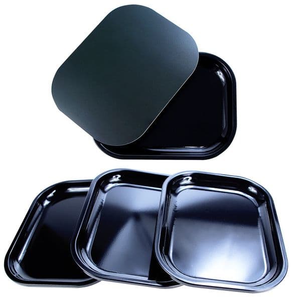 18*14cm Tobacco Rolling Tray Tinplate Metal Tray for Cigarette Smoking Accessories Dish Tin Storage Plate Small Roller Container