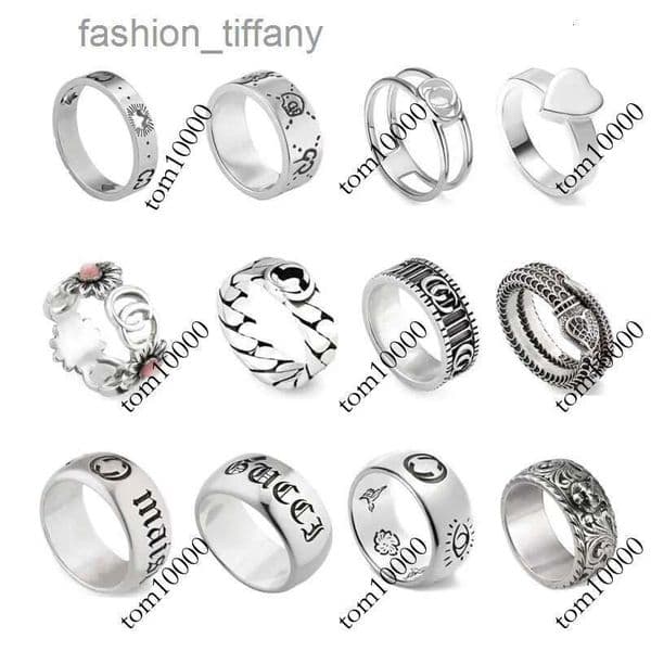 Classic Designer Branded Band Rings For Men Women Luxury Jewelry Top Quality Letters Birds 925 Silver Fashion Ring