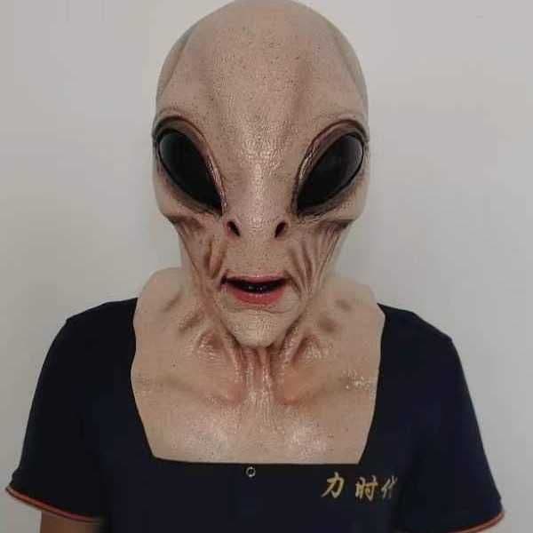 wholesale New Alien Headgear Latex Mask Halloween Movie Party Costume Horror Headgear L260610