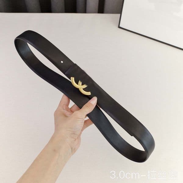 Womens Reversible Belts Designer for Womans Luxury Mens Genuine Leather Belt Fashion Waistband Cintura Ceintures Gold Buckle Width 3cm Two-sided Accessories