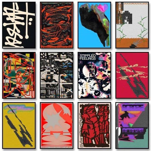 1pc painting Vintage Abstract Classic Poster Retro Extreme Canvas Painting Print Wall Art Picture for Living 26L0610