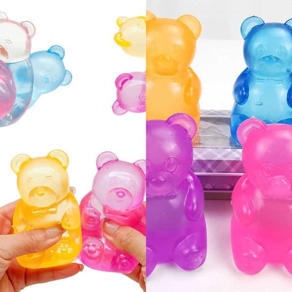 NeaDoh HOT Cute Maltose Bear Squishy Toy Dough Colorful Sensory Creative Desk Decoration Stress Relief Doll Squeeze Fidget Toy L260609