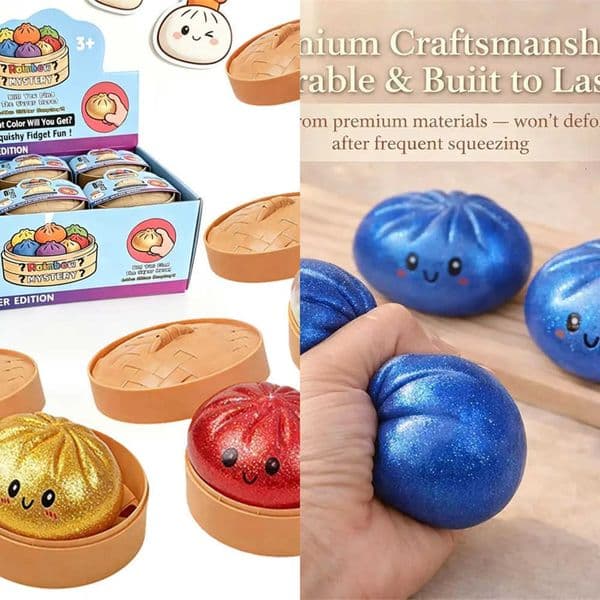 Squishy Glitter Dumpling Best Selling With Box Stress Relief Squeeze Toy Funny Fidget Toy Perfect Gift For Fans L260609