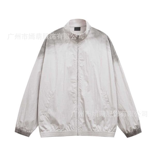 High quality designer clothing Correct Version Paris B Brand Classic Letter Embroidery Nylon High Collar Sports Jacket