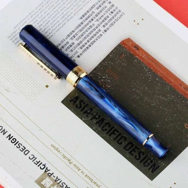 PENBBS 470 Fountain Pe Vacuum Pulling for Inking Large Capacity Acrylic F/M Bright Nib Pen Business Writing Office Stationery 26Y0610