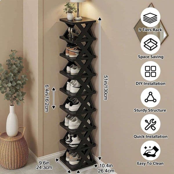 Storage Organizer Detachable Shoe Racks Saves Family Household Rack Multi Layer Simple Shoes Shelf Color Cabinet 26W0609