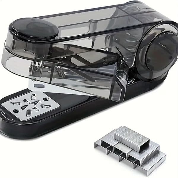 Stapler Office Home Use - Rotatable Labor-Saving Multi-FunctionalSwivel Stapler with 400 260609