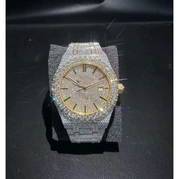 VVS Top Quality Automatic Mechanical Women Designer Men Moissanite Pass test Watches Iced Out Vvs Dia Watch Delivery to your doorstep