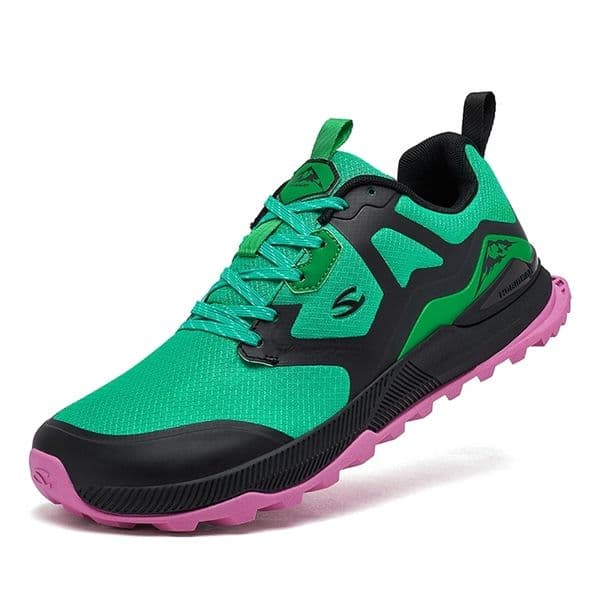 HOBIBEAR Unisex Hiking Sneakers Lace-Up Walking Shoes Outdoor Travel Artificial Leather Sneakers 260609