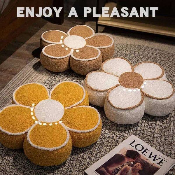 40/50cm Pillows Soft Flower Shaped Floor Cushion for Living Room Bedroom Sofa Couch Winter Warm Decoration 26L0610