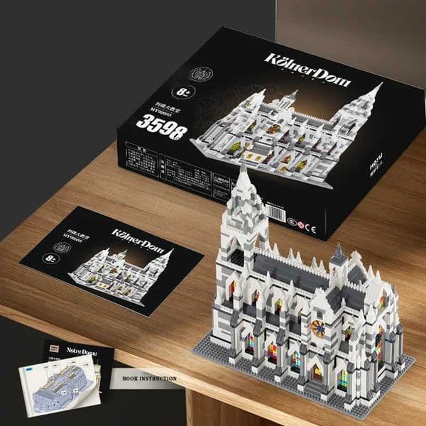 Ci World Famous Architectural Cologne Cathedral Micro Bricks Building Blocks Street View Notre-Dame de Paris Construction Toys J260610