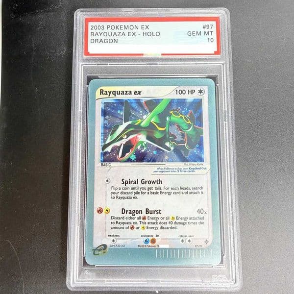 DIY Card 2003 RAYQUAZA HOLO 97/97 Collection Card Copy Card Anime Game Gift Toy L260609VG81