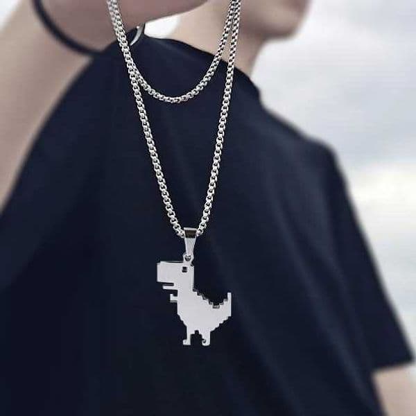 Necklace Creative Little Dinosaur Pendant for Mwn Women Cartoon Animal Necklace Punk Party Gothic Jewelry Gift C260610