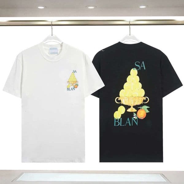 Casas Blancatshirt Graffiti Rainbow Tshirt Designer Shirt Men Women Casual Shirts Mens Graphic T Shirt Summer Strtwear Short Sleeve Casablancasilk Shirt Set 161