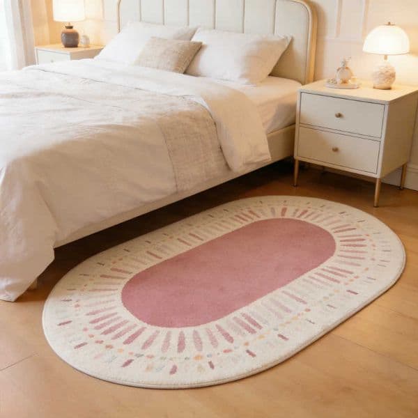 Style Cream Carpets for Living Room Light Luxury Bedroom Decor Carpet Art Fluffy Soft Bedside Rug Colorful Home Plush Floor Mat D260610