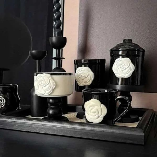 2026 Luxery cologne Livetai Camelli Coffee Household Ceramic Mugs Cups And perfume Saucers Copas Acero Inoxidable Chicaras Para Caf Conjunto Free Shipping 21