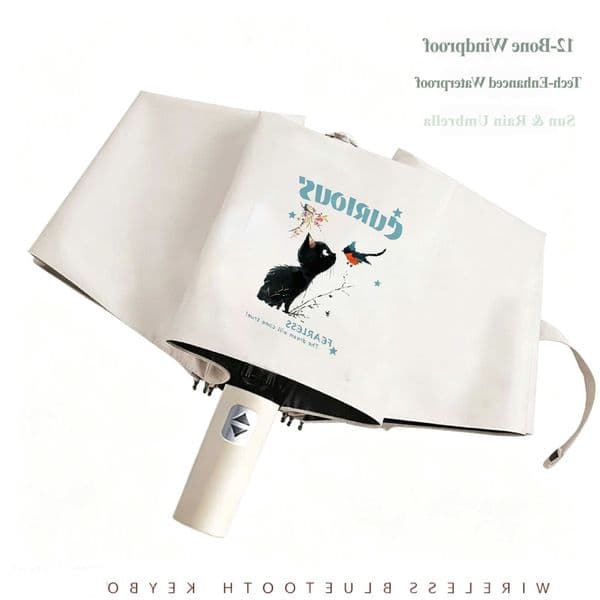 Portable Outdoor 24 Skeleton Double Support Umbrella Automatic Rainproof Sun Protection Umbrella D260610