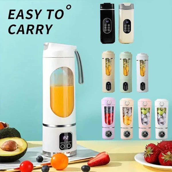 1 small portable blender and juicer - rechargeable via USB personal wireless blender with stainless steel blades C260610