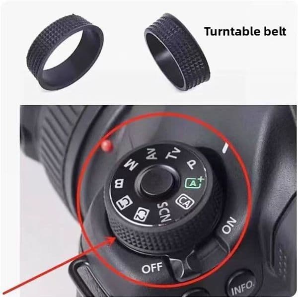 Canon camera 5D360D70D80D silicone shock-absorbing gear mode dial rubber ring