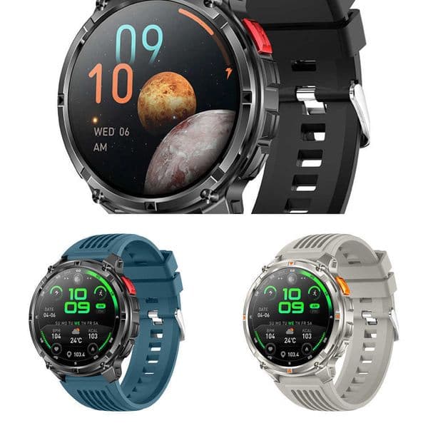 ScreenBluetooth HT33 Smart Watch 17Inch call Long Endurance Compass u0026 Flashlight Health u0026 Sleep Monitoring Sports Modes for All Ages Smartwatch Y260610