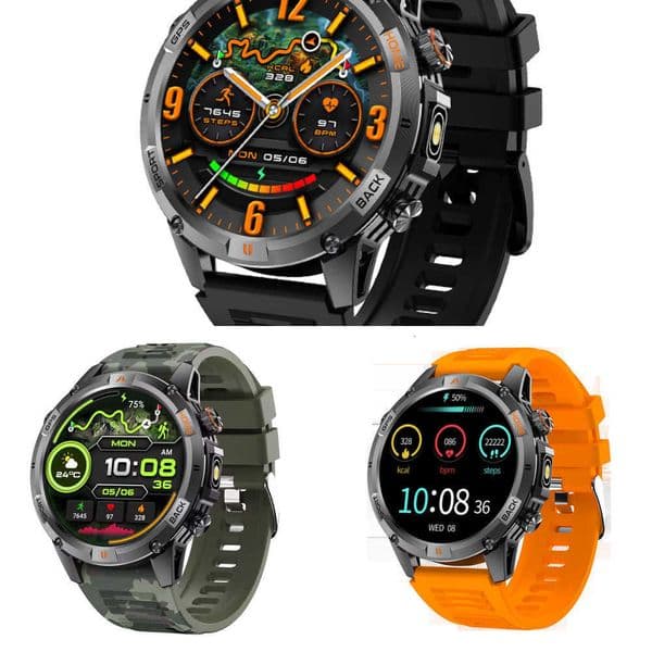 Smart Watch Compass BT GPS Call 580mAh Battery 5ATM Waterproof Sports Bracelet 146 Y260610
