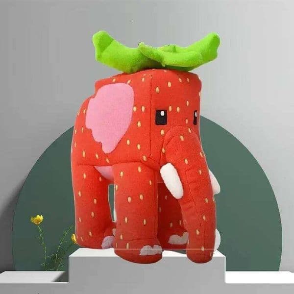 **NEW Steal A Brainrot Esok Sekolah Plush Sammy Jandel Strawberry Elephant Plushie Cute No. 9 House Stuffed Doll Toy Fans Gift 26Y0610