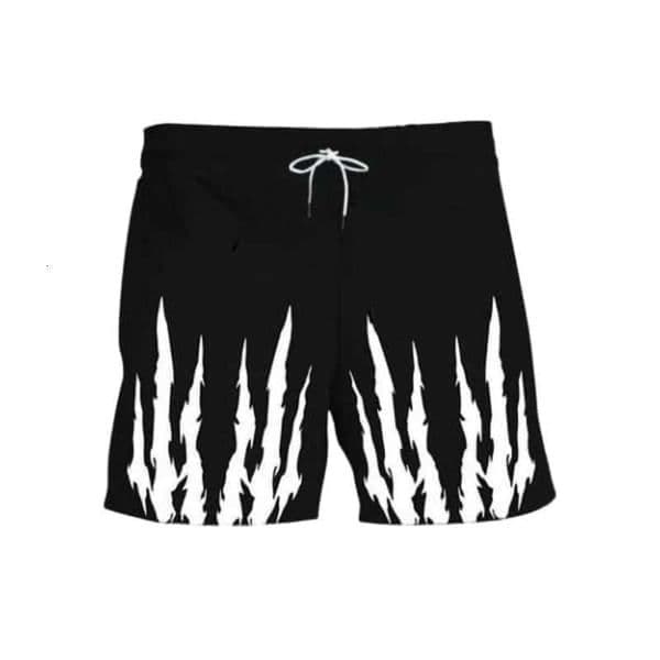 New Womens Summer Mens and Personalized Gothic Style Trendy Street Black Quick Drying Plus Size Loose Sports Shorts C260610