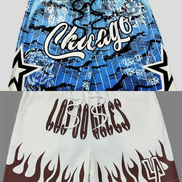Fashion New Mens Beach Summer Pants Hip Hop Letter Printed Sports Shorts Breathable Quick Dry Outdoor Beach Large Size Shorts L260609
