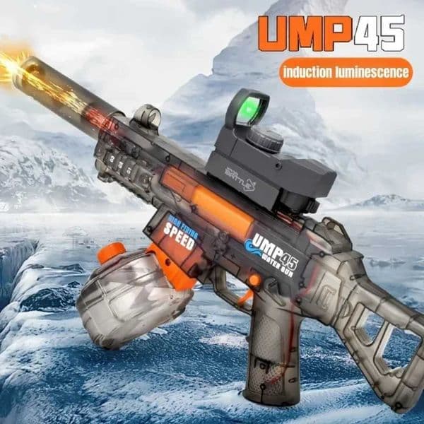 UMP45 Electric Water Gun Full Automatic Submachine with Light Large-Capacity Outdoor Beach Swimming Pool Shooting Game Kid Toy T260602