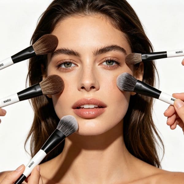 F2 F3 F4 F5 E6 EF1 EF2 E3 E4 E5 F7 Highlight Blush Makeup Brush Ambient Soft Glow Brush Soft Fiber Hair Cosmetic Brush 260609