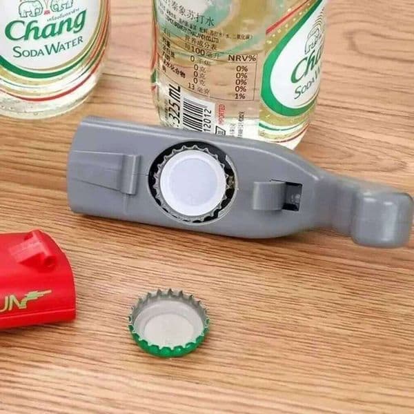Creative Gun-Shaped Opener Multi-Functional Beer Bottle Cap Launcher ABS Home Utility Product 26L0611