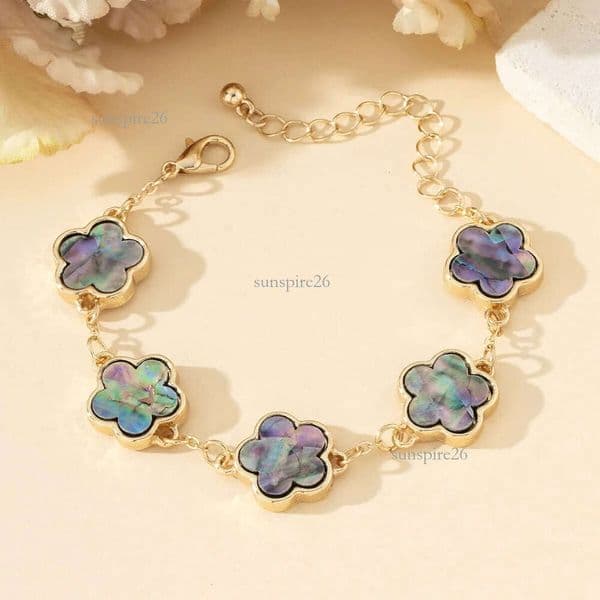 vanness cleafness Bracelet Five Petal Flower Lucky Bracelet Elegant Light Luxury Designer Bracelet For Women 8ef