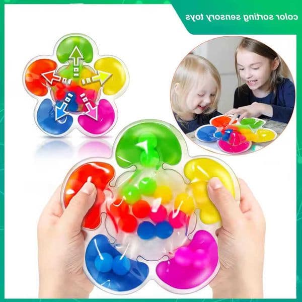 Sensory 10ml Color Matching Sorting Toys Educational Decompression Toys Fine Motor Skills Game For Children Family Kids Gift M260611