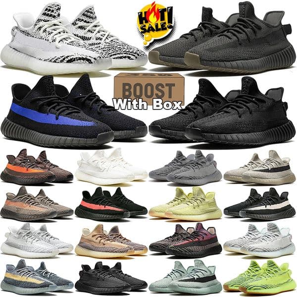 With Box Free Shipping 350 350s Designer Running Shoes Sneakers Mens Trainers Onyx Dazzling Blue Cream Black White Bred Talon Women Men Outdoor Sports Sneaker 36-48