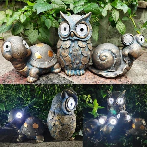 perfume 2026 Solar Outdoor Decoration cologne Animal LED Garden Statues Landscape Light Household Free Shipping 1030