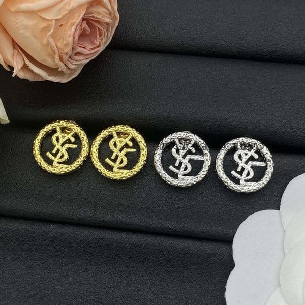 Designer Jewelry YS L earrings End Sier Needle Earrings Elegant Hollow Design Light Design