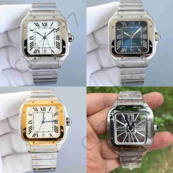 Watch Men's luxury wristwatch Automatic mechanical Stainless steel case Leather/stainless steel strap Designed by a designer Co35