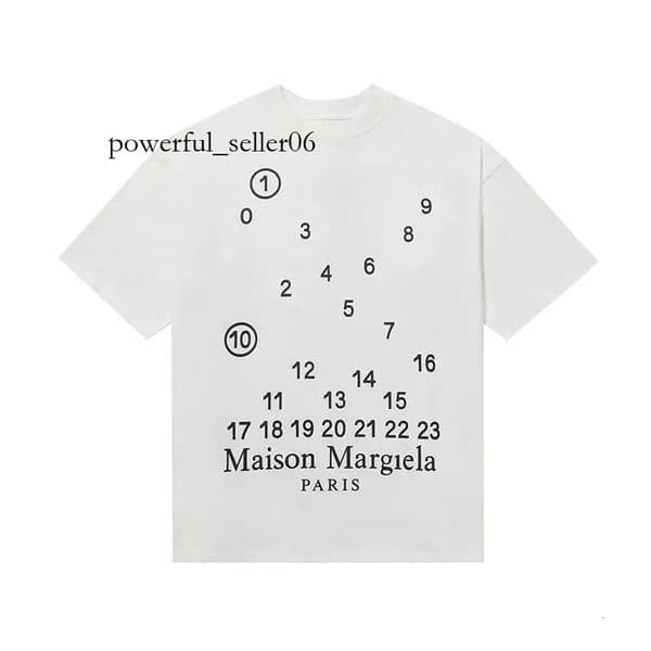 Maison Shirt Designer Summer Cotton Tshirt Mens Graphic Tee Hip Hop Tee Digital Print Graphic Round Neck Breathable Maison Shirt High Street Hip Hop Luxury cd8
