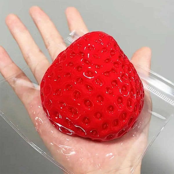 Toy Squishy Fidget Cute Strawberry Slow Rebound Stress Relief Toy Super Soft Fruit Squeeze Toy Relieve Anxiety Christmas Gift M260611
