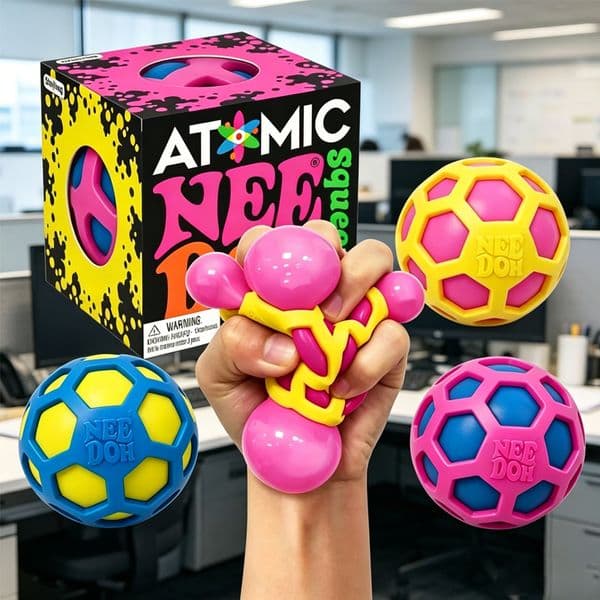 NeeDoh Squishy Schylling Atomic Stress Relief Ball Squishies Blind Box Stress Relief Toy Sensory NeeDoh Fidget Toy Party Gift