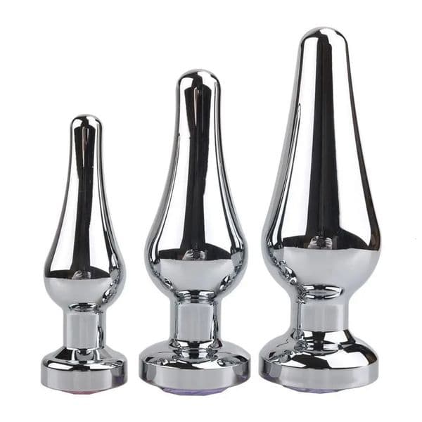 2026 New Smooth Stainless Steel Jeweled Butt Plug Beginner G-Spot Massager Sex Toys Dildo For Female Male Anal adult toys Beads SML 002