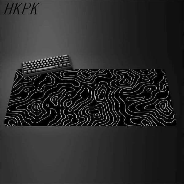 Black and White Lines Art Mouse Pad Large Computer Gaming MousePads Desk Mats Carpet Anti-slip Laptop Soft Mice Pad Mouse Mat Z260610