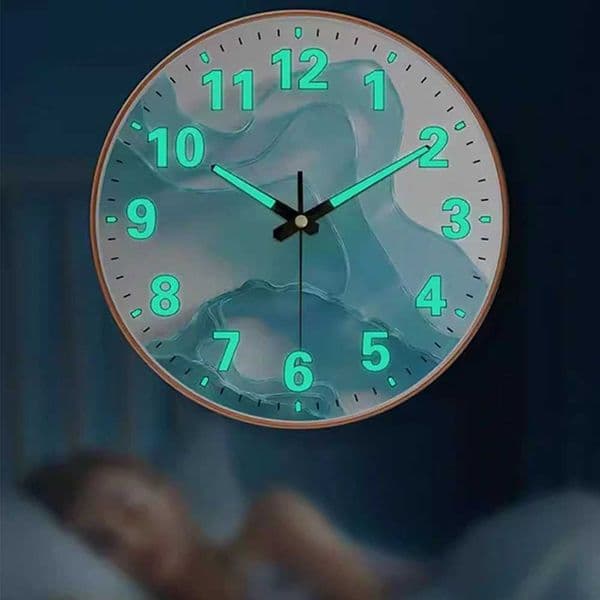 1PC Minimally Luminous Wall Clock Modern Luxury Designed Illuminated Numbers Pointer for Living Room Study Bedroom 8/10/12 Inch C260610