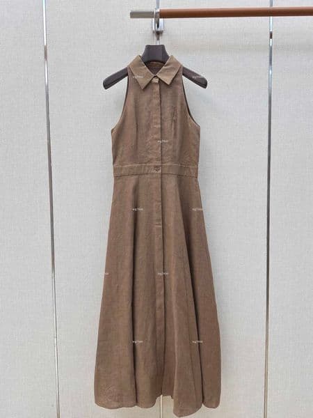 Top lapel women dress Summer lady dresses women designer clothes old money style elegant and slimming skirt A006X01N074