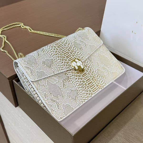 Girls Designer Shoulder Bags Serpentine Handbag genuine Leather Quilted Tote Bag Chain Bags Women's Crossbody Bag Purse for Dating & Party Bags with Box Wxz260610130